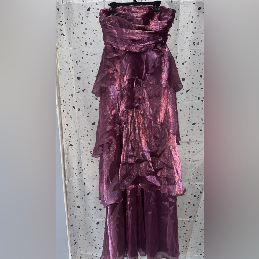 Lucy in the Sky, size medium, corset, strapless ruffle dress